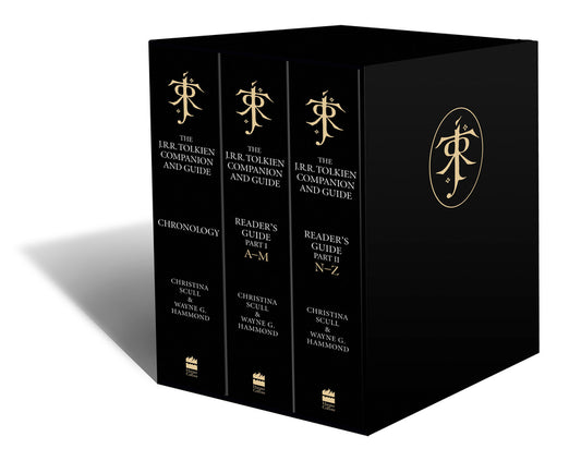 J R R Tolkien Companion Guide Hobbit Lord Rings 3 Vols Slipcase Set Book