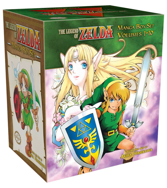 Legend of Zelda Manga 10 Volumes Box Set Poster Akira Himekawa Nintendo Comic Books