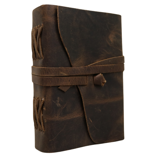 Outrider Rustic Leather Journal with Lined Pages 5" X 7" Notebook Bound Book