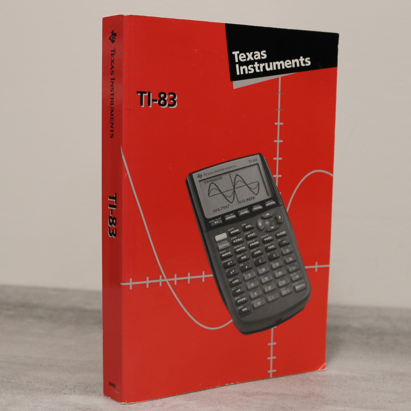 TI-83 Graphing Calculator Guidebook Texas Instruments Mathematics Tool Used Book