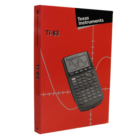 TI-83 Graphing Calculator Guidebook Texas Instruments Mathematics Tool Used Book