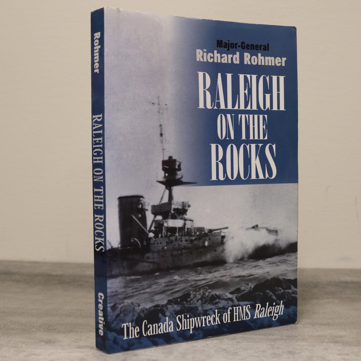 HMS Raleigh on Rocks Canada Royal British Navy Cruiser Ship Military History Used Book