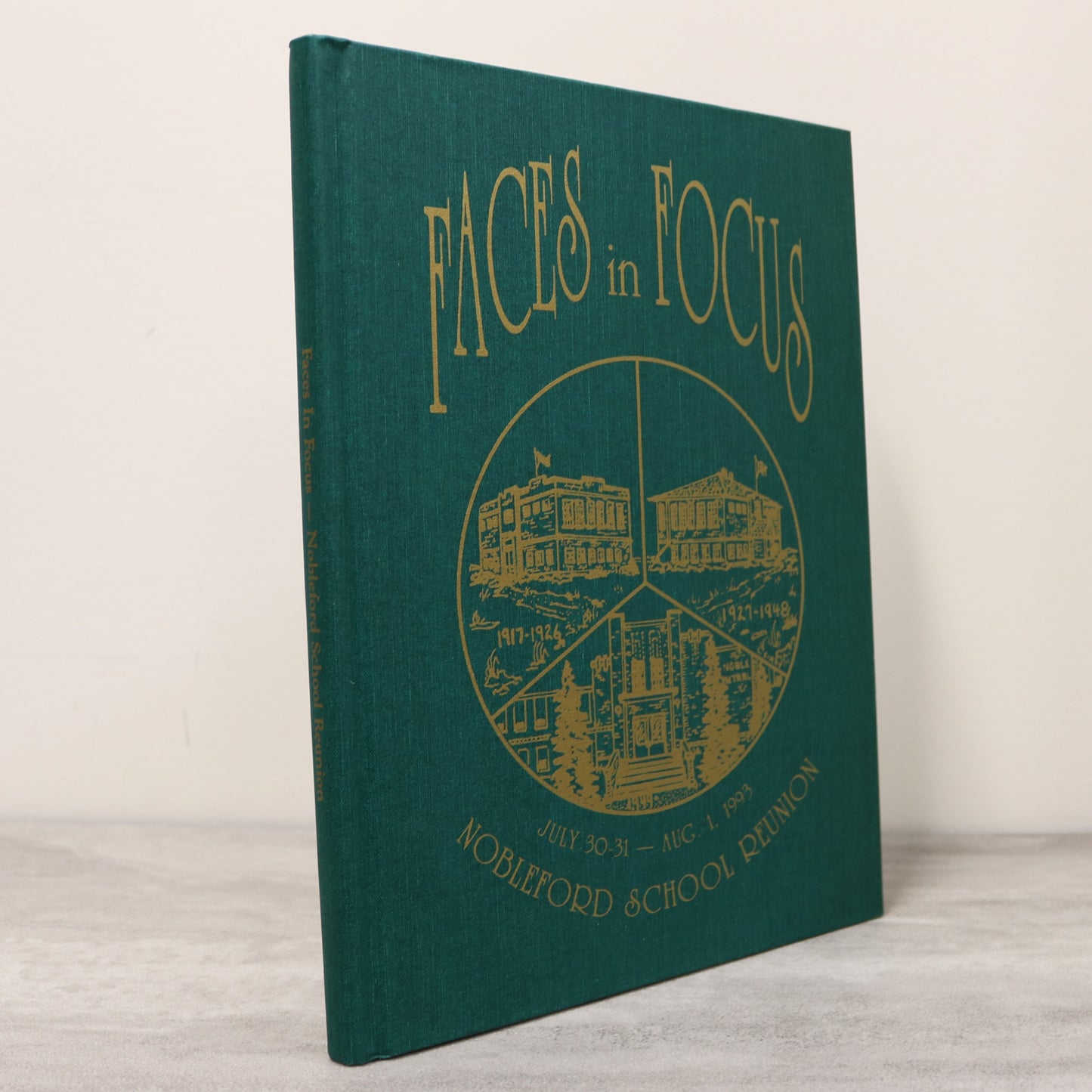 Faces in Focus Nobleford School Reunion 1993 Alberta Canada Yearbook Used Book