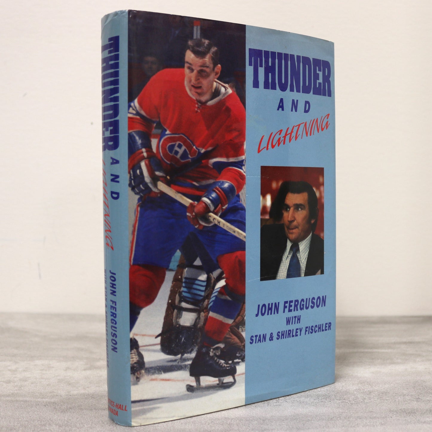 Thunder Lightning John Ferguson Montreal Canadians Hockey NHL Autobiography Book