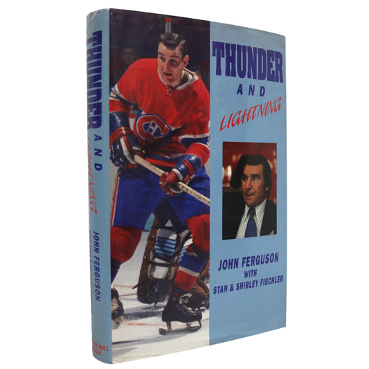 Thunder Lightning John Ferguson Montreal Canadians Hockey NHL Autobiography Book