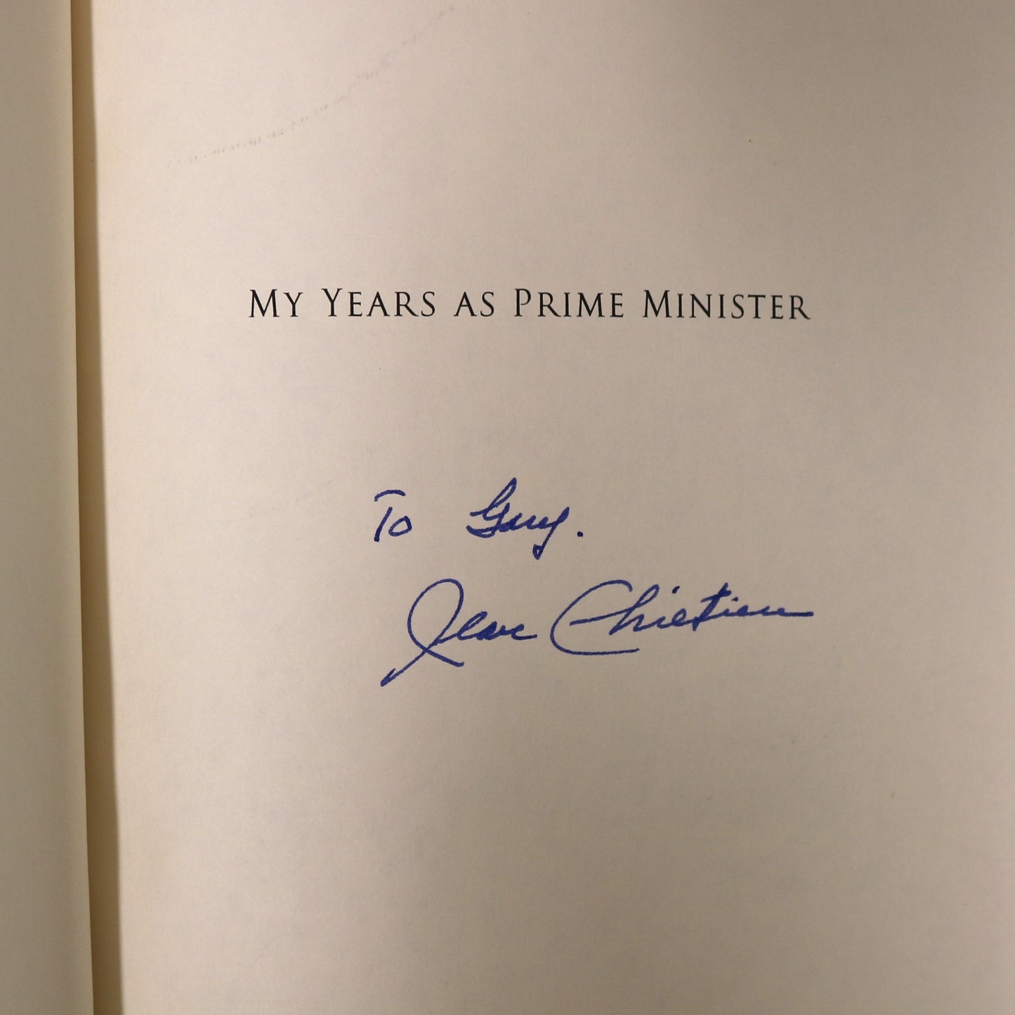 Jean Chretien Canadian Canada Prime Minister Signed Political Memoir Used Book