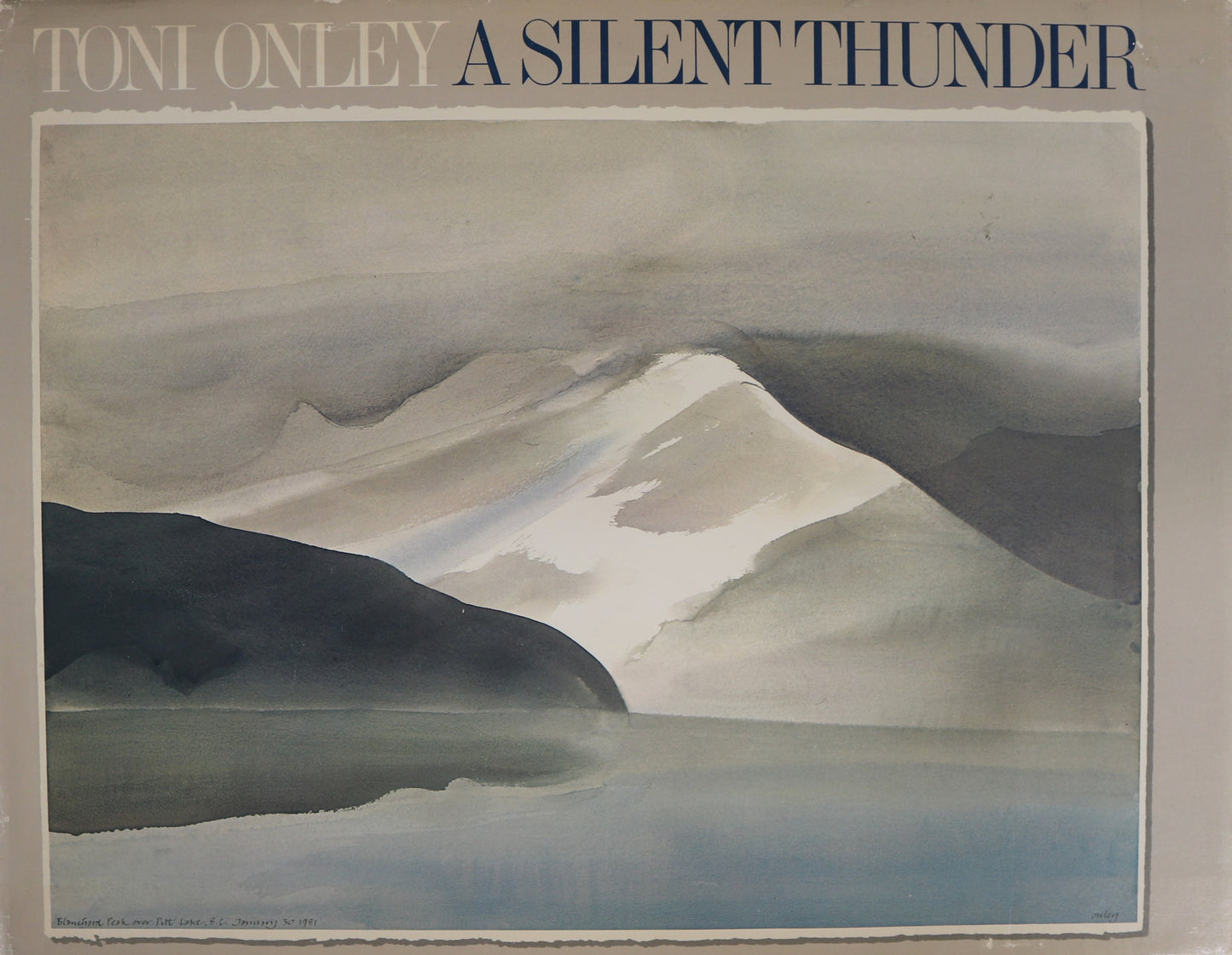 Toni Onley Silent Thunder Canada Canadian Artist Painter Landscape Art Book