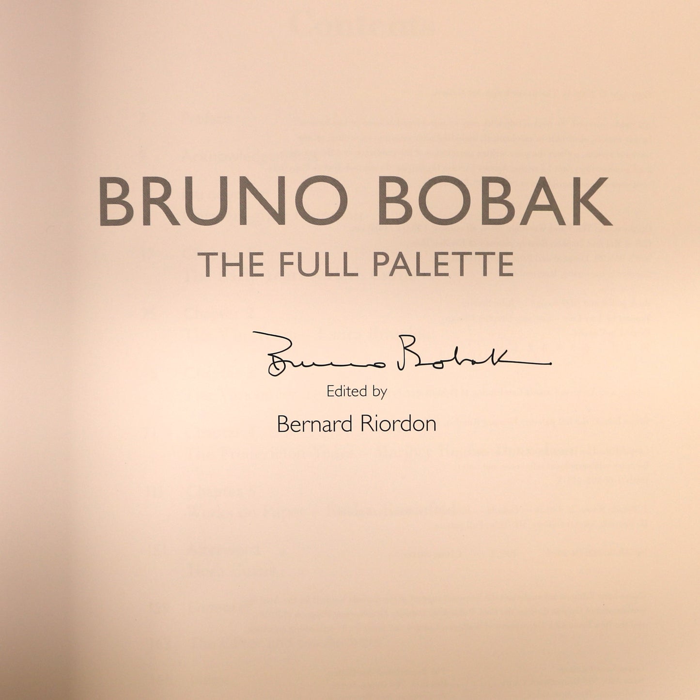 Bruno Bobak Full Palette Canada Canadian Artist Painter Paintings Signed Art Book