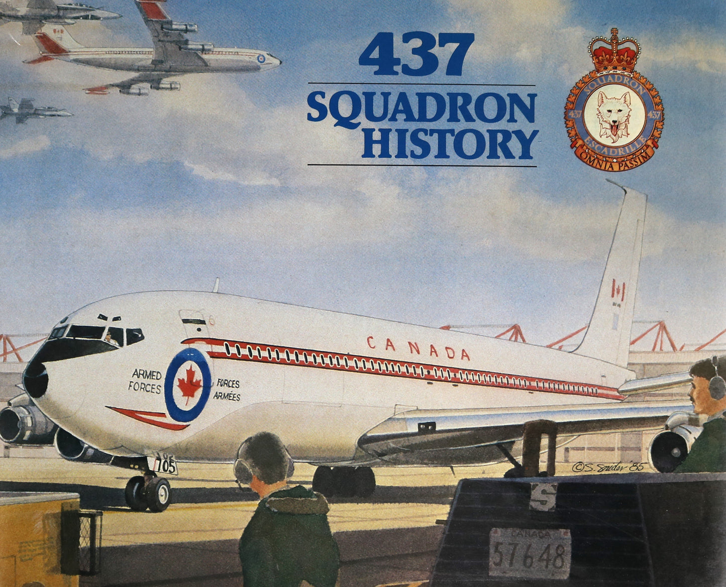 437 Squadron History RCAF Canada Canadian Air Force Military History Book