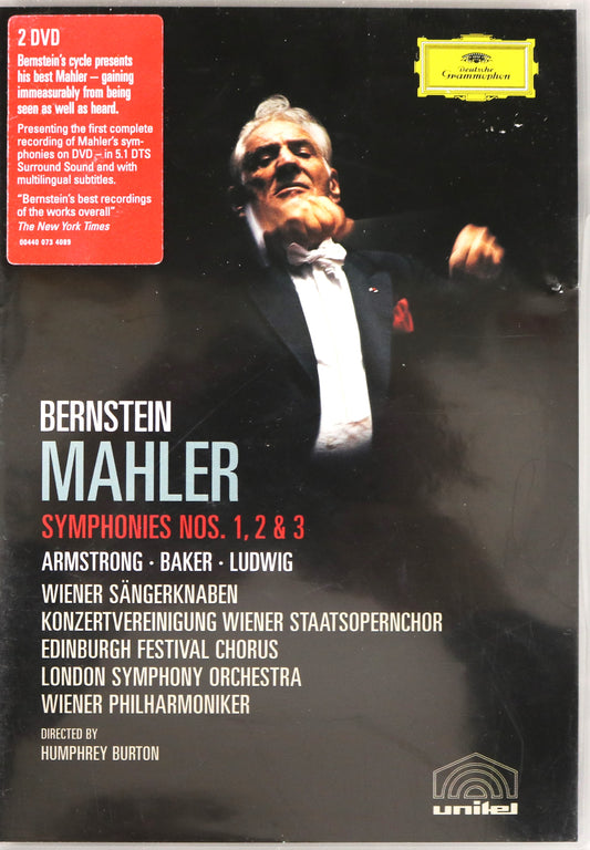 Bernstein Mahler Symphonies 1,2 & 3 London Symphony Orchestra Recorded DVD