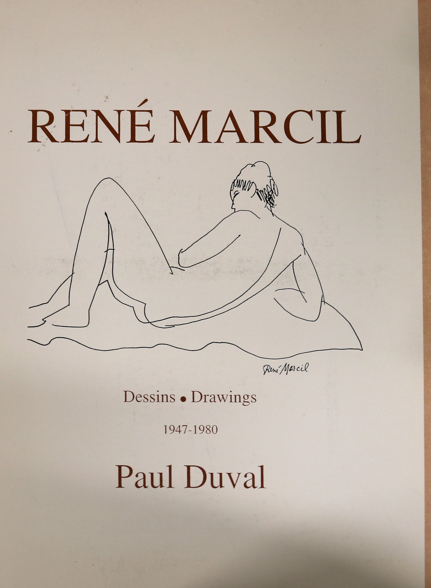 Rene Marcil Drawings Artist 1947-1980 Sketches Canada Canadian Art Used Book