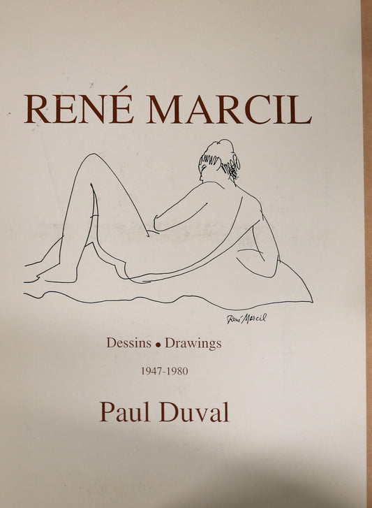 Rene Marcil Drawings Artist 1947-1980 Sketches Canada Canadian Art Used Book