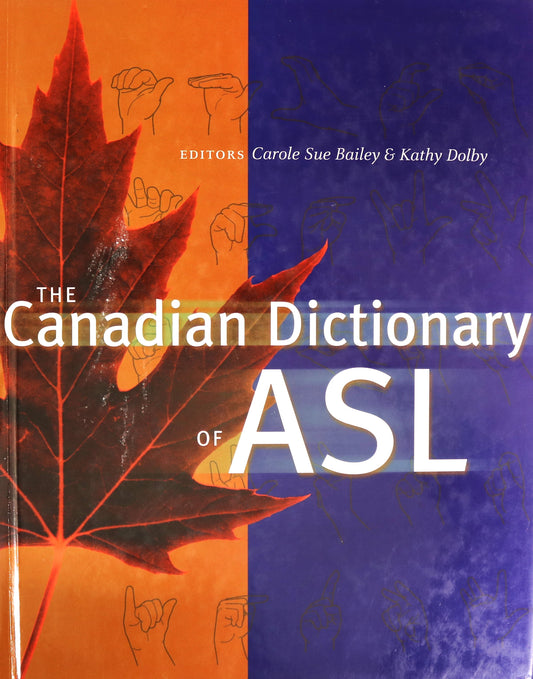American Sign Language Canada Canadian Dictionary ASL Translation Book