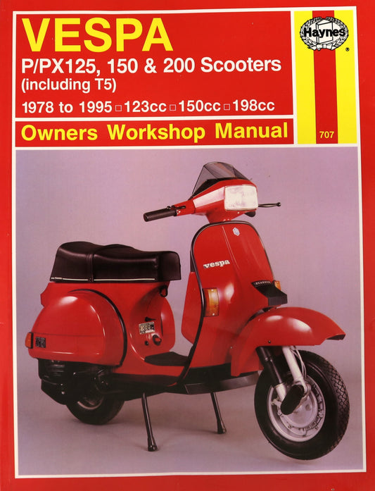 Vespa P/PX125 150 200 Scooters 1978-1995 Owners Workshop Manual Guide Book