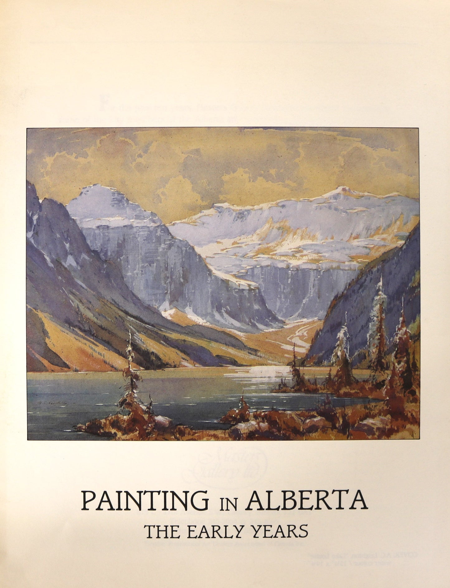 Painting in Alberta Early Years Canada Canadian Artists Art Exhibition Catalogue Book