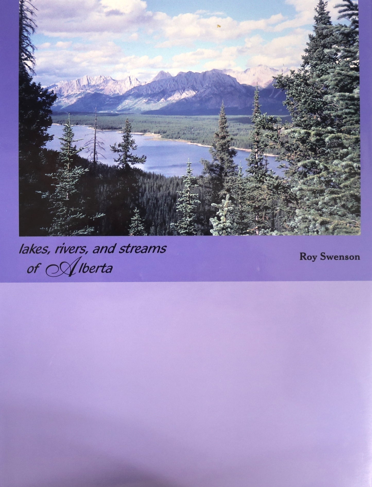 Alberta Lakes Rivers Streams Canada Canadian Nature Natural History Used Book