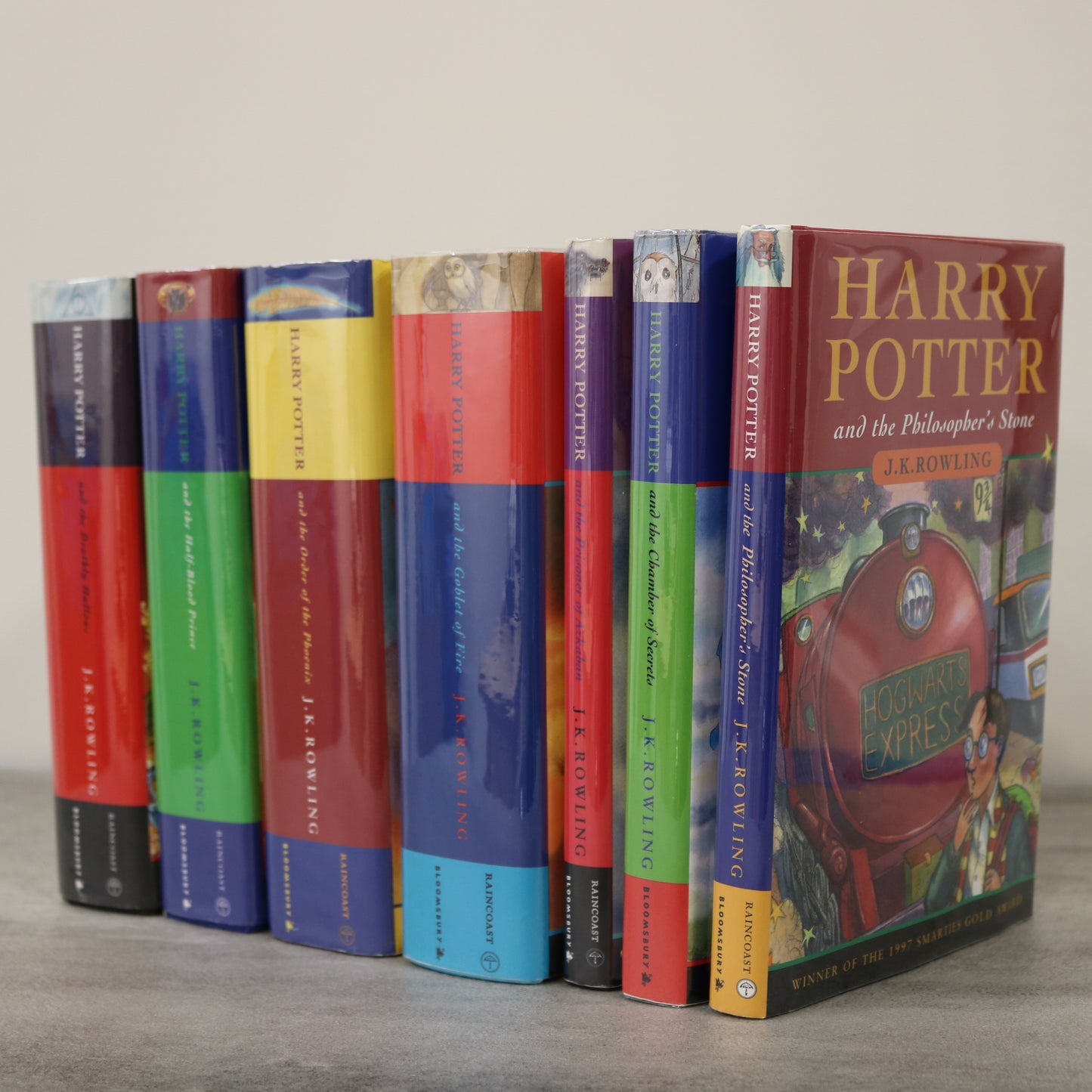 Harry Potter Complete Raincoast Bloomsbury Hardcover Set J.K. Rowling Fiction Books