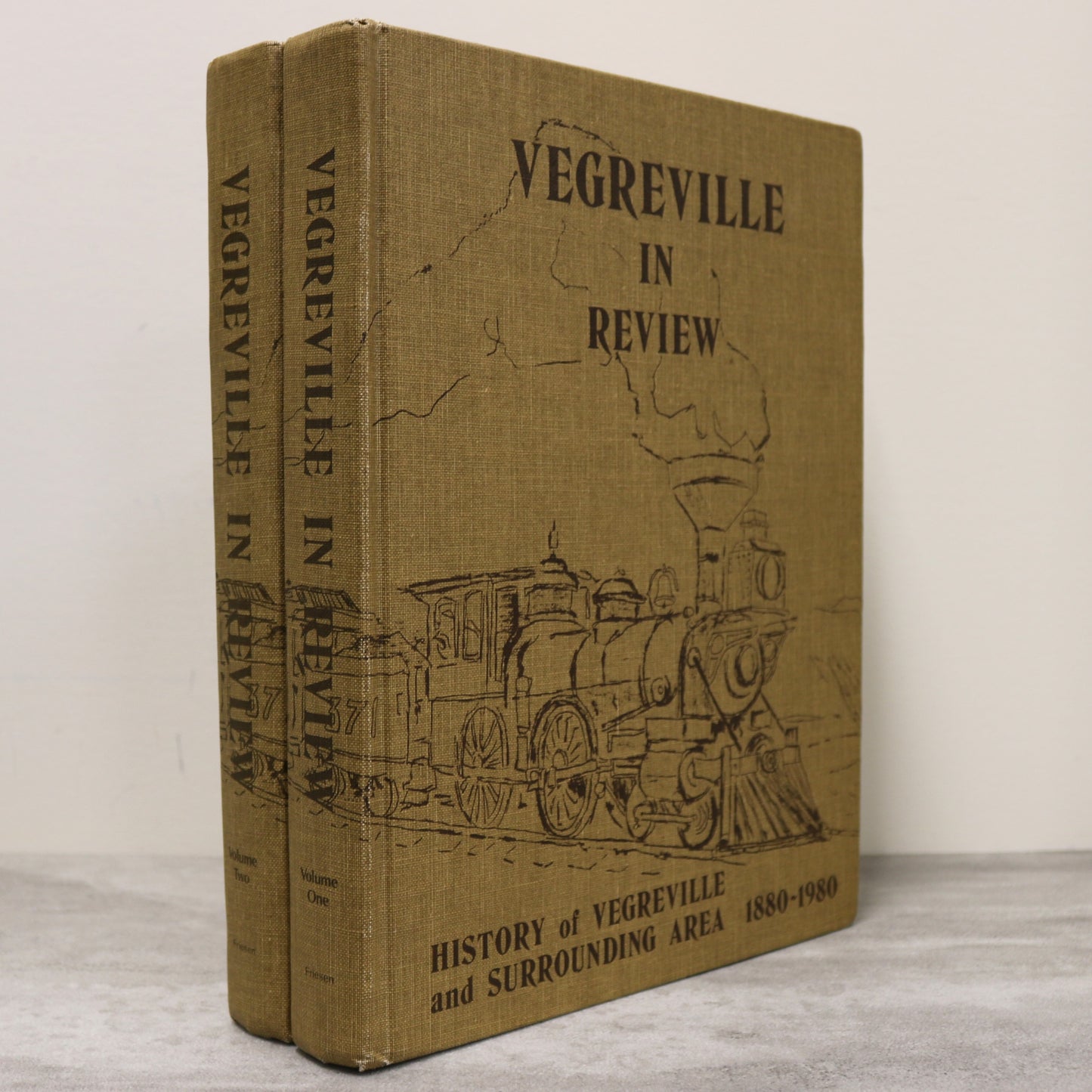 Vegreville in Review 2 Vols Alberta Canada Canadian History Used Book