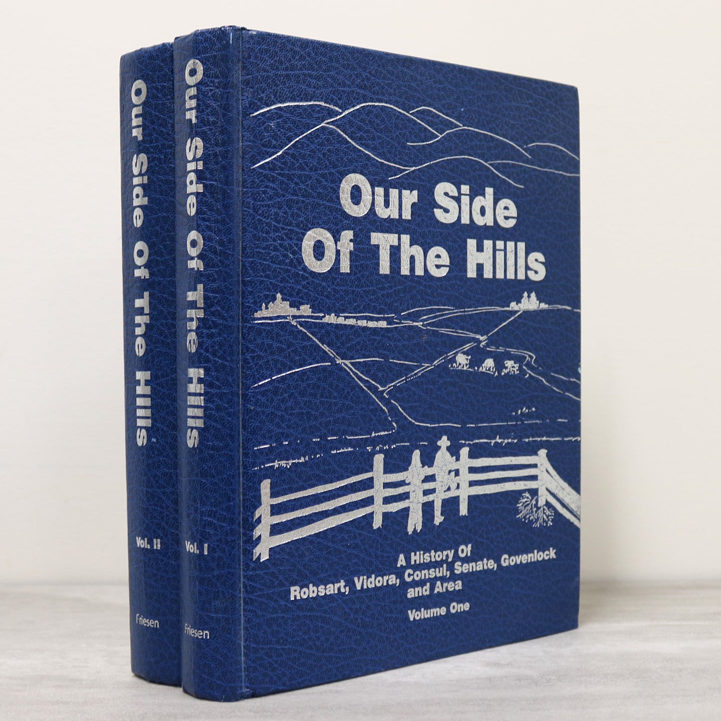 Our Side of the Hills 2 Vol Consul Saskatchewan Canada Local History Used Book