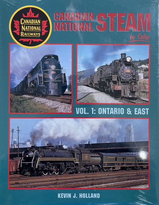 Canadian National Steam Locomotive Ontario East Railway Railroad Book