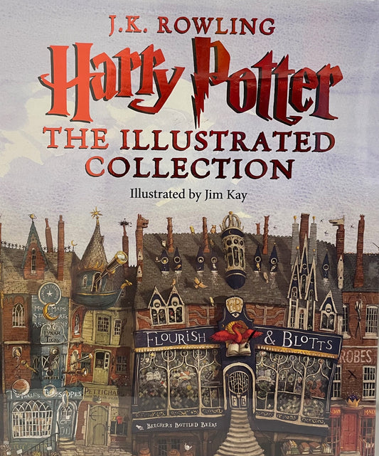 Harry Potter Illustrated Collection 3 Vols Hardcover J. K. Rowling Book Set