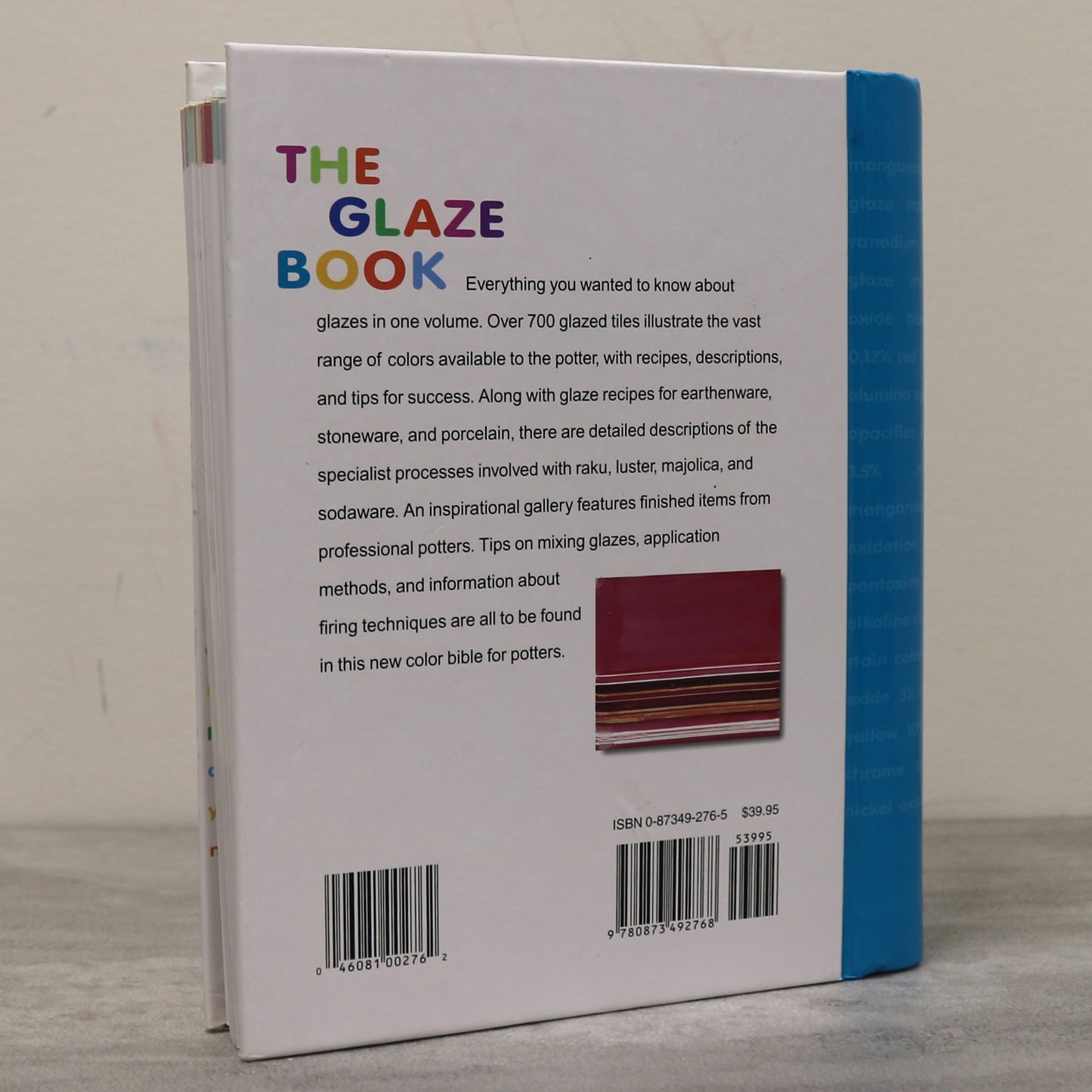 The Glaze Book Pottery Potter Ceramics Earthenware Stoneware Art Book