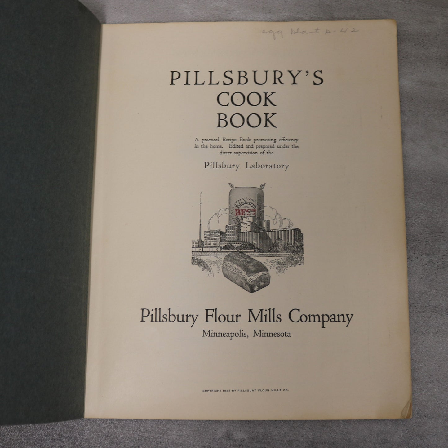 Pillsbury's Cook Book Cookbook Cooking Recipe Flour Old Vintage Book