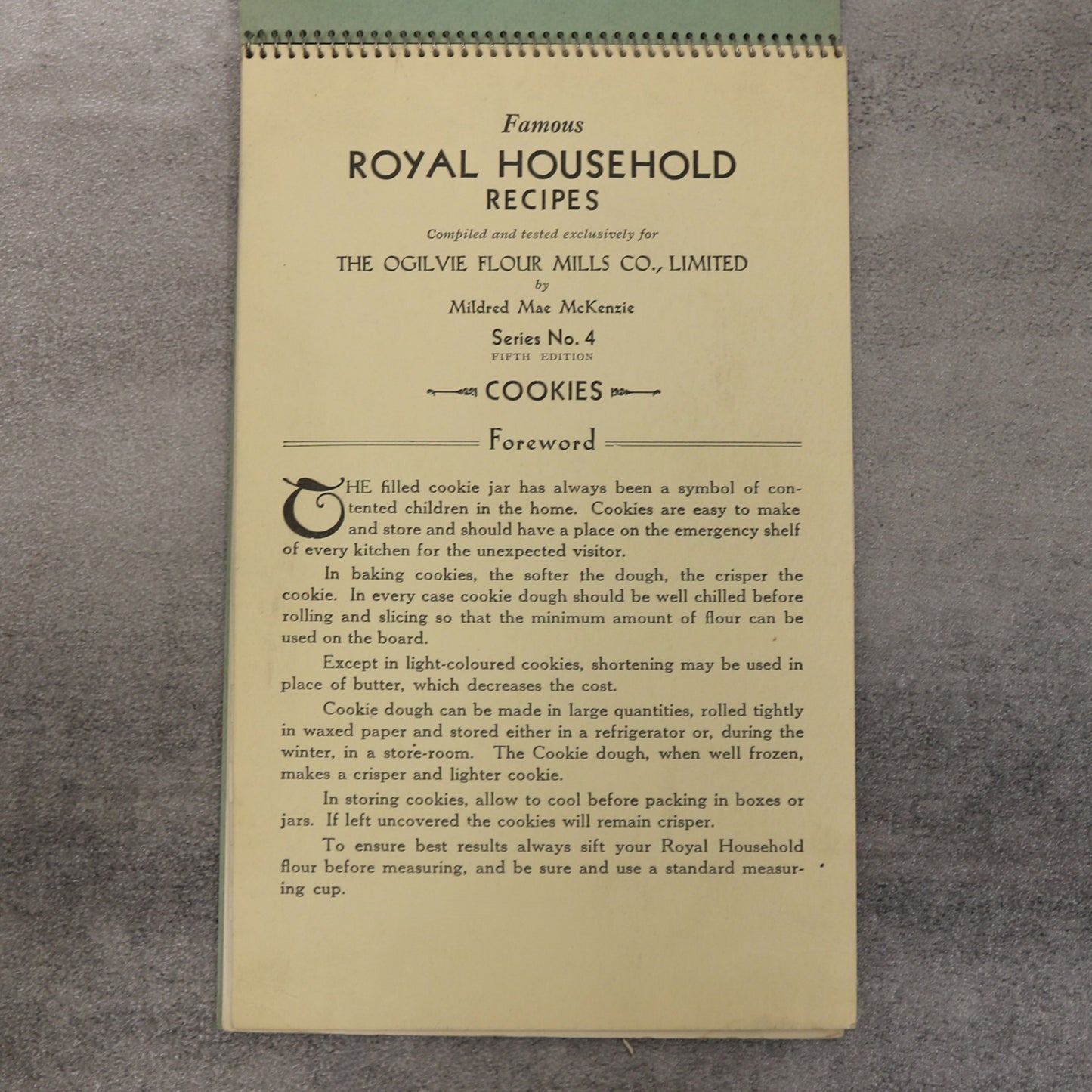 Famous Royal Household Recipes Ogilvie Flour Cookbook Cook Book Canada Old