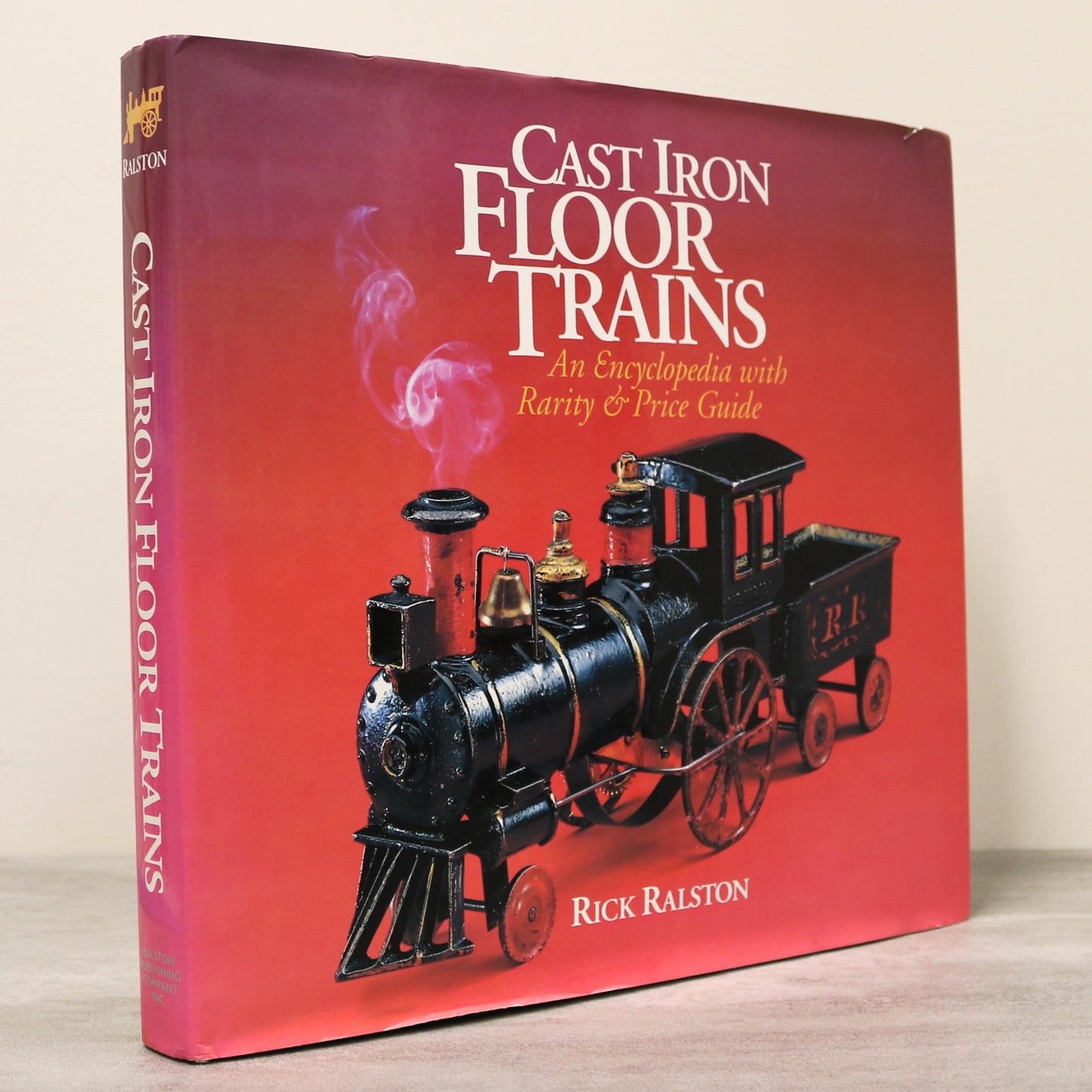 Cast Iron Floor Trains Railway Railroad Toy Metal Locomotive Steam History Book