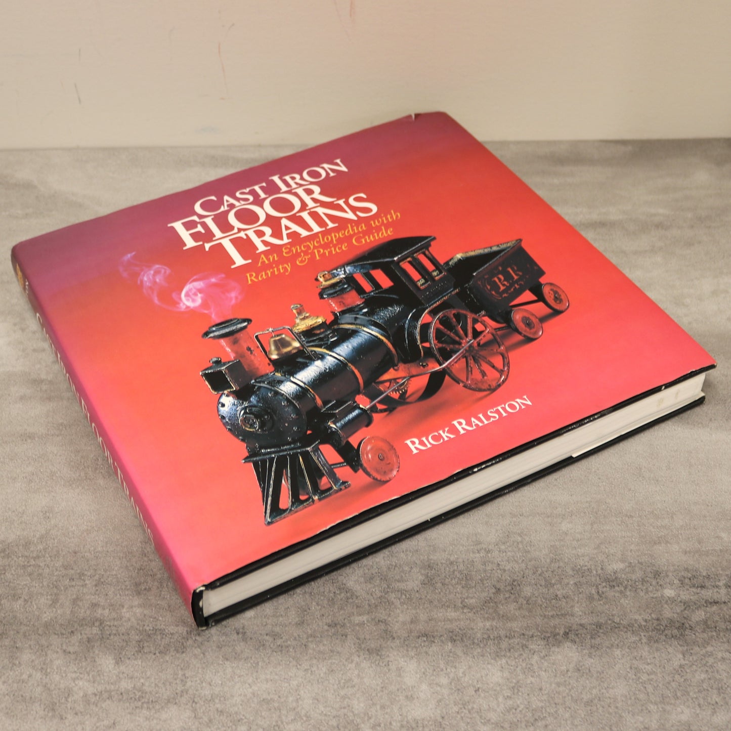 Cast Iron Floor Trains Railway Railroad Toy Metal Locomotive Steam History Book