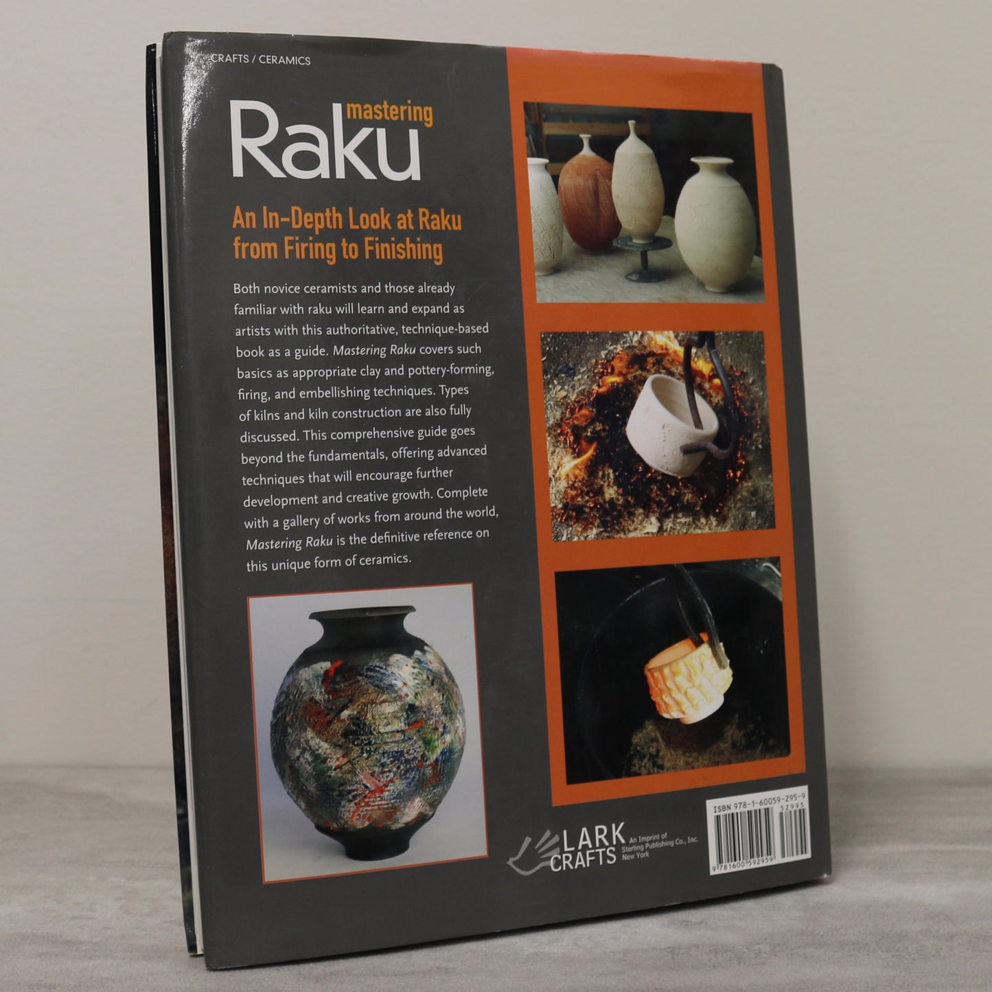 Mastering Raku Pottery Potter Ceramic Craft Studio Art Artist Glaze Used Book