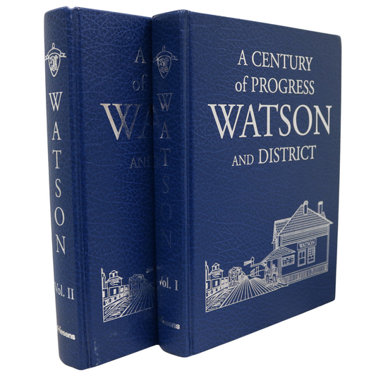 Century Progress Watson Vol 1&2 Saskatchewan Canada Canadian Local History Book