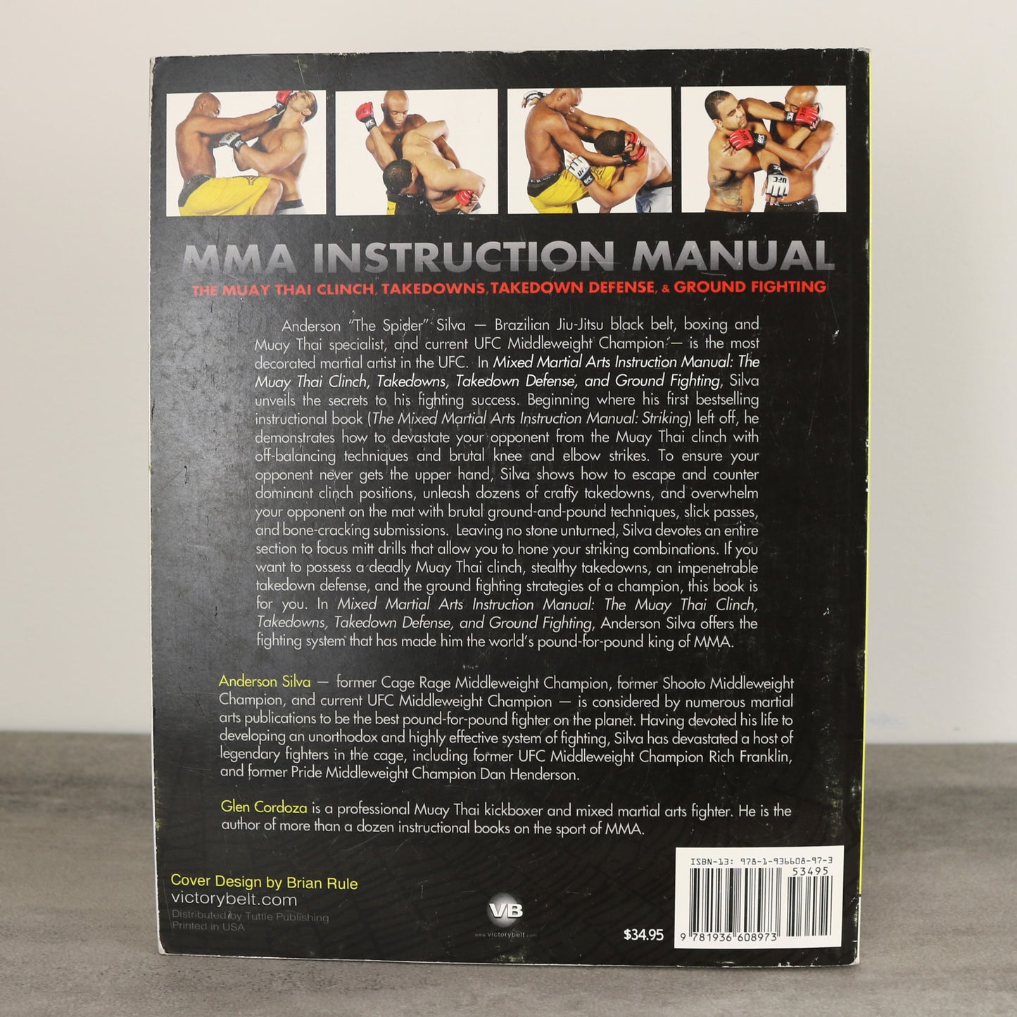 MMA Instruction Manual Anderson Silva Muay Thai Fighting Guide Used Book
