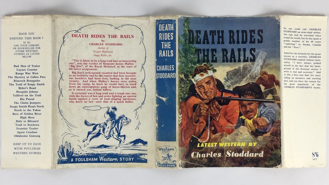 Death Rides the Rails Charles Stoddard RCMP Mountie Fiction Book