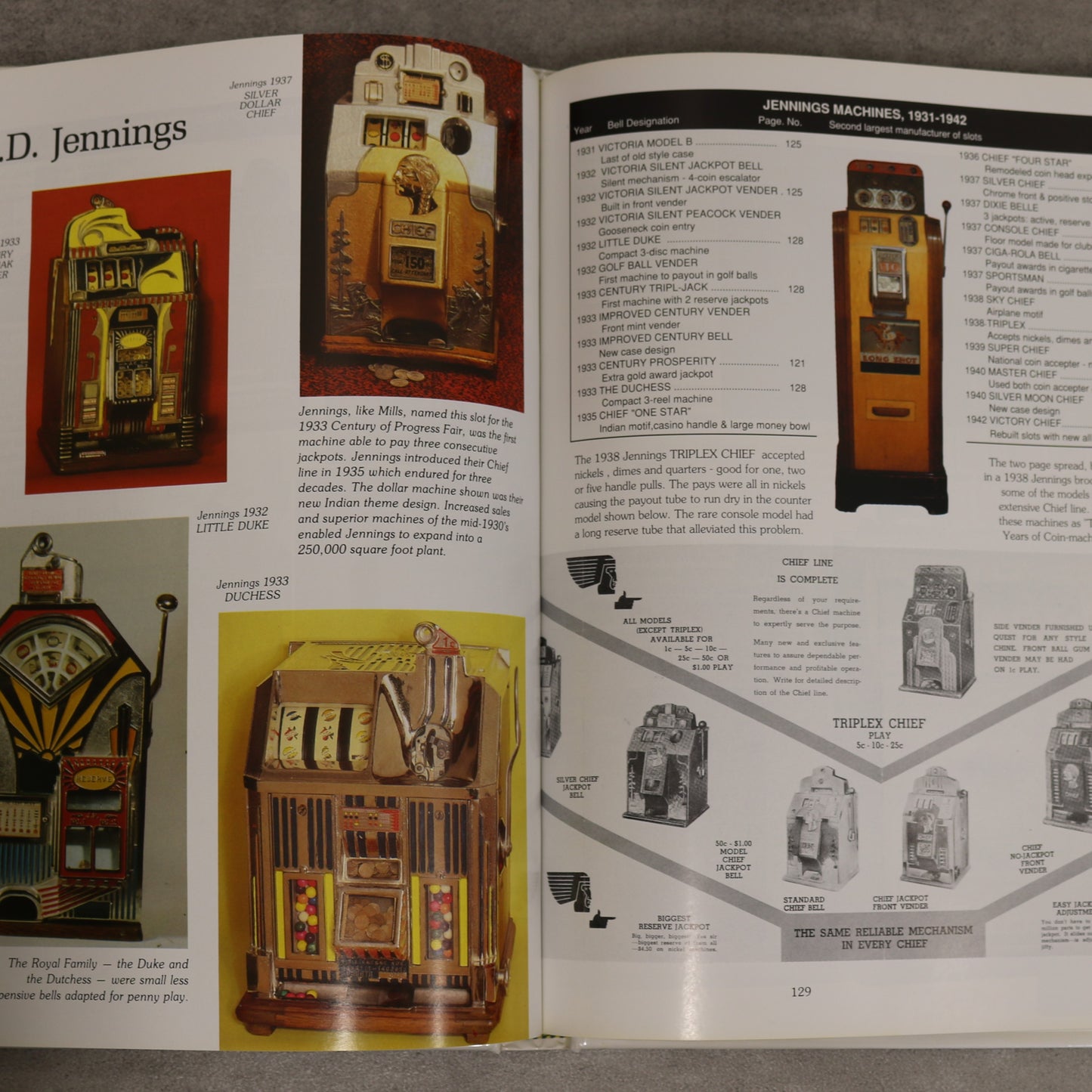 Slot Machines Pictorial las Vegas History Coin Gaming Antique Casino Used Book