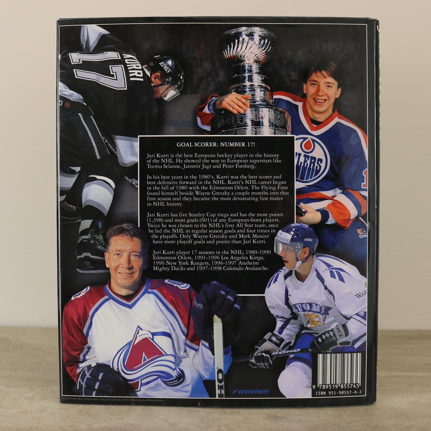 Jari Kurri Autobiography Edmonton Oilers Hockey Player Canadian Sports Used Book